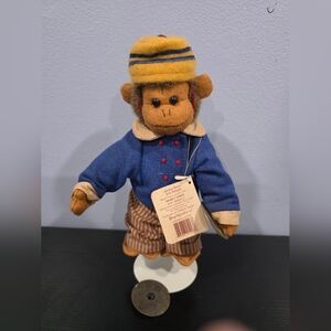 Boyds Bears Jody Battaglia Artisan Series Monkey With Cymbals 10"